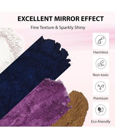 Buy Yiaxoyia Chrome Nail Powder - 16 Jars of Mirror Effect Metallic Pigment for Nail Art & Crafts - High-Quality Gel Powder for Stunning Nail Designs - Buy Online on GoSupps.com