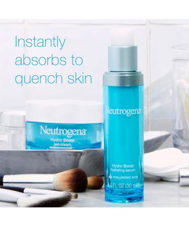 Neutrogena Hydro Boost Hyaluronic Acid Face Serum 1 Oz - Hydrating Serum for Dry Skin - Oil-Free & Non-Comedogenic - Buy Online on GoSupps.com