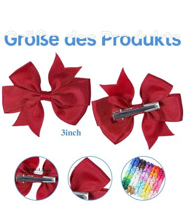 80-Pack Soft Hair Clips for Girls & Toddlers - 3-Inch Loop Clips in 40 Colors - Perfect Gifts & Hair Jewelry - Buy Online on GoSupps.com