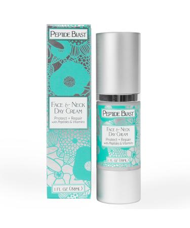 St. Croix Products: Peptide Blast DAY CREAM Packed with Collagen Peptides and Vitamins C & E For Face & Neck - 1oz.