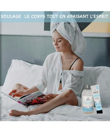 Marlay Cosmetics - Foot Bath Salt 600g - Sea Salt Peppermint & Essential Oils - 100% Natural - Foot & Leg Care - Dry Feet - Spa & Wellness - Made in France - Buy Online on GoSupps.com