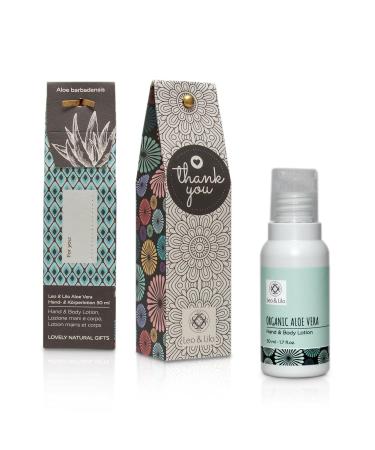 Leo & Lilo Small Greeting Hand & Body Lotion with Bio Aloe Vera - 3 x 50 ml in 'Thank You' Gift Packaging | Perfect for Gifting - Buy Online on GoSupps.com