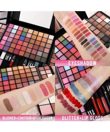 All-in-One Professional Makeup Kit - Eyeshadow Palette Blushes Highlighter & Brushes - Perfect Christmas Gift for Women & Girls - International Shipping Available - Buy Online on GoSupps.com