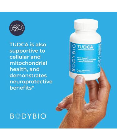 BodyBio Tudca Capsules - Liver Health & Detox Support - Pure Tauroursodeoxycholic Acid - 60 Count - Buy Online on GoSupps.com