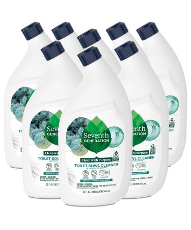 Seventh Generation Toilet Bowl Cleaner, Emerald Cypress and Fir Scent, 32 Fl Oz (Pack of 8) (Packaging May Vary)