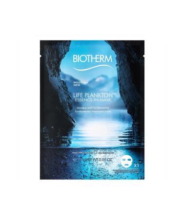 Biotherm Life Plankton essence mask facial mask revitalizing care mask for the night with life plankton cloth mask for women for a refreshing look 1x 27 g
