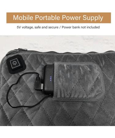 Fdit Electric Heating Pad - Adjustable Temperature Foldable USB Heating Blanket Soft PET Cotton for Fast Relief - Buy Online on GoSupps.com