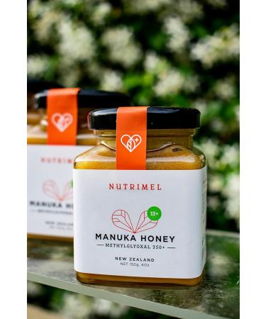 NUTRIMEL Manuka Honey 12+ (MGO 350+) - Glass jar (375 g) - New Zealand origin - 100% Tested and certified - Buy Online on GoSupps.com