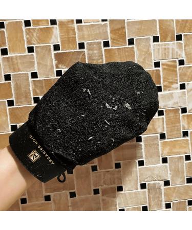 Shop Moroccan Black Soap & Kessa Glove Set | Exfoliating Hammam Soap with Olive Oil International Shipping Available - Buy Online on GoSupps.com