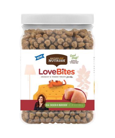 Rachael Ray Nutrish Wheelies Chicken 5 Ounce (Pack of 6) + Soft Spots Salmon 5.7 Ounce (Pack of 6) Cat Treats Bundle Love Bites Chicken 30 Ounce (Pack of 1)