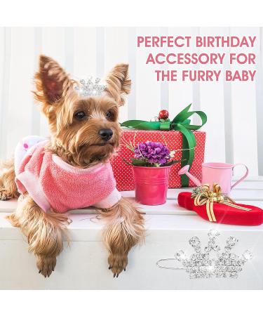 Buy Cobee Bling Dog Crown Hair Accessories | 4-Piece Rhinestone Dog & Cat Hair Clips - International Shipping Available - Buy Online on GoSupps.com