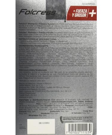 Folcress Shampoo - Promotes Healthy Hair Growth - Buy Online on GoSupps.com