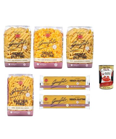 Italian Gourmet E.R. Gluten-free pasta mix 6 x 400 g 2.4 kg 2.4 kg rice corn and quinoa (penne farfalle casarecce spaghetti) washable at 90 C for family and home ideal with Sugo and Italian