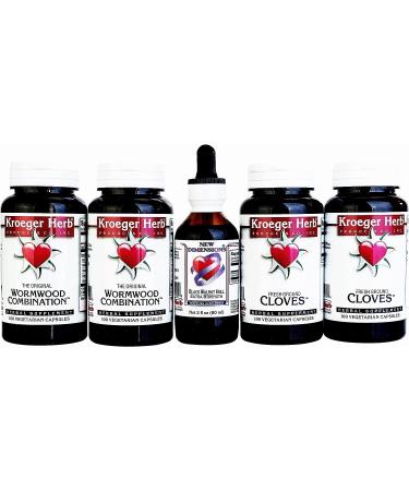 Wormwood Kit 5 Piece Set by Kroeger Herb Co - 5 Count (Pack of 1) - Premium Quality Herbal Remedies - Buy Online on GoSupps.com