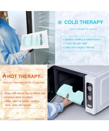 Reusable Hip Ice Pack Wrap for Bursitis & Surgery Recovery - Cold & Hot Compress Therapy for Pain Relief (Ice Blue) - Buy Online on GoSupps.com
