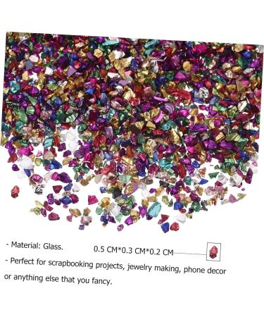 1 Glass Chip Resin Epoxy Rhinestones Epoxy Resin Diy Epoxy Filling Glass Charms Filling Glass Epoxy Fillers Diy Epoxy Fillers Manicure Diy Accessories Nail Jewelry Drill 0.5X0.3cm Colorful - Buy Online on GoSupps.com