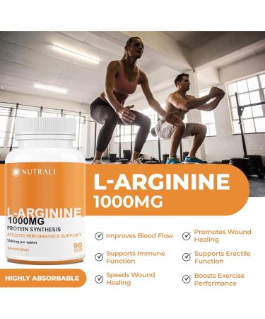 New 1000mg HIGH STRENGTH L Arginine Tablets - Pure Arginine Powder Powerful Nitric Oxide Supplement Boost Protein and Creatine Synthesis Stamina and Athletic Dominance Designed for Men requiring Peak Performance and Endurance Non-GMO Gluten-Free - 180 Veg - Buy Online on GoSupps.com