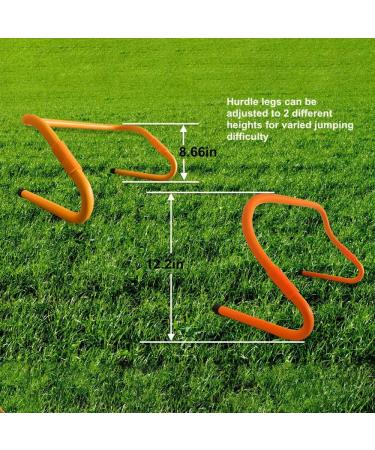 TOCO FREIDO 20ft Speed & Agility Training Set - 12 Rung Agility Ladder, 4 Hurdles, 12 Cones, 2 Bands, Parachute - Dark Orange - Buy Online on GoSupps.com