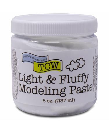 The Crafters Workshop Modeling Paste Medium  Surface Prep and Dimension Additive  Texture for Canvas  Paper  Wood or Paints  Provides Depth for Acrylic or Oils  Modeling Paste  8-oz  Light/Fluffy Modeling Paste Light/Flu... - Buy Online on GoSupps.com