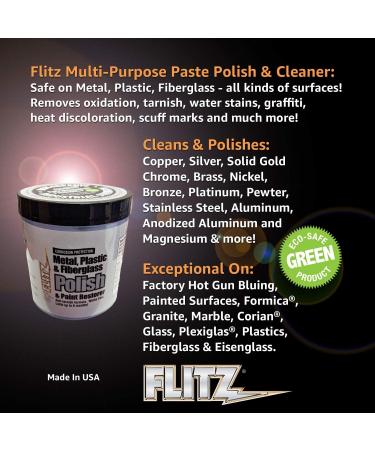 Flitz CA 03516-6 Paste Polish Can 1lb | Metal Polish for Ultimate Shine - Buy Online on GoSupps.com