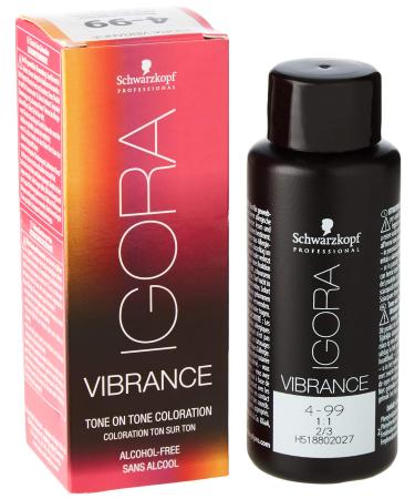 Schwarzkopf Igora Vibrance 4-99 Medium Brown Violet Extra 4-99 Medium Brown Violet Extra 1 piece (1 pack)