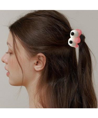 galeyyu Funny Hairband | Hair Scrunchies | Big Eyes Funny High Elasticity Hair Ties No-Slip Grip For Women Girls For All Occasions Pink - Buy Online on GoSupps.com