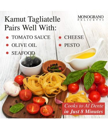 Organic Kamut Tagliatelle Selezioni Monograno Pasta by Felicetti - Buy Online on GoSupps.com