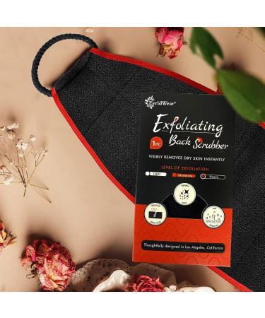 Evridwear Exfoliating Body Scrubber with Handles - Back Washer for Shower/Bath - Deep Clean for Dry Skin - Men/Women (Heavy) - Buy Online on GoSupps.com