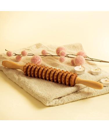 Mr. Woodware Professional 15.6 Wooden Lymphatic Drainage Straight Roller - Soft Tissue Therapy - Recommended by Pros - Buy Online on GoSupps.com