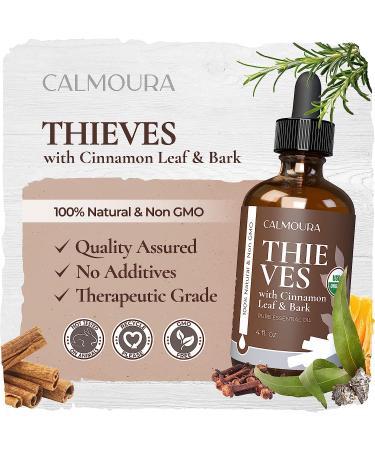4oz Thief Immunity Essential Oil Organic Blend | Therapeutic Grade USDA Certified | Clove, Cinnamon, Rosemary, Lemon & Eucalyptus Blend - Buy Online on GoSupps.com