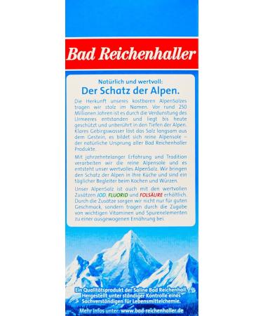 Buy Bad Reichenhaller Alpensalz - Premium Gourmet Salt for International Shipping | Enhance Your Cooking Today! - Buy Online on GoSupps.com