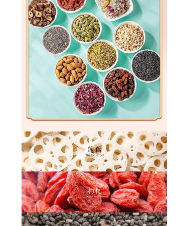 Rose Chia Seed Nut Lotus Root Noodle Soup Instant Brewed Breakfast nut Lotus Root Powder Soup Nutritious and Healthy Porridge (2 can) Coconut 1 count (Pack of 1) - Buy Online on GoSupps.com