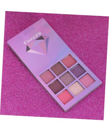 POPETPOP 9 Shimmer Eyeshadow Metallic Eye Shadow Palettes Makeup Palette Eyeshadow Palette Lasting Sequins 1 count (Pack of 1) Purple - Buy Online on GoSupps.com