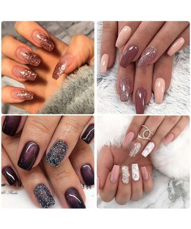 Tiphulan Clear Square Nail Tips Set - 500pcs Full Cover Acrylic False Nails with Glue | 10 Sizes Squoval Shape Nail Tips for Nail Art Salons and DIY | Gift Box Included - Buy Online on GoSupps.com