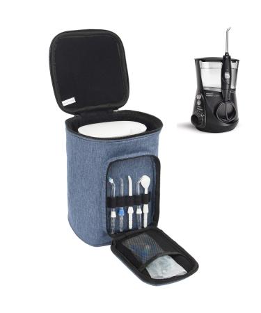 PACMAXI Carrying Bag for Waterpik Water Flosser Portable Storage Bag for Water Flosser and Accessories Suitable for Travelling Trips Camping (Dark Blue)