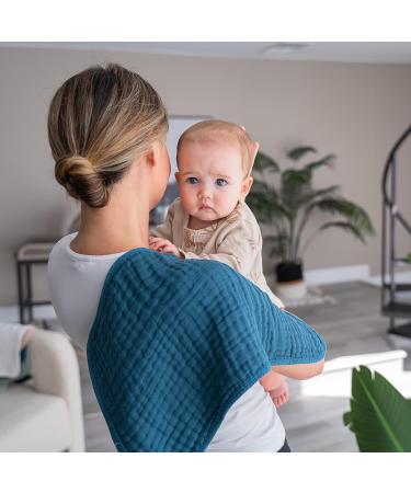Comfy Cubs Neptune Pack: 10 Large 100% Cotton Muslin Spitting Towels - Extra Absorbent & Soft Hand Washcloths - Perfect for Babies - Buy Online on GoSupps.com