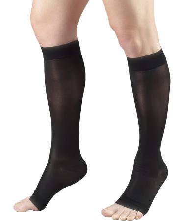 Truform Compression Knee High Stockings 15-20 mmHg - Black Medium (2 Pair) | Buy Now for Fast International Shipping - Buy Online on GoSupps.com