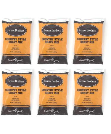 Farmer Brothers Instant Country Gravy Mix 1.5 lb Bag (6 Pack) - Buy Online on GoSupps.com