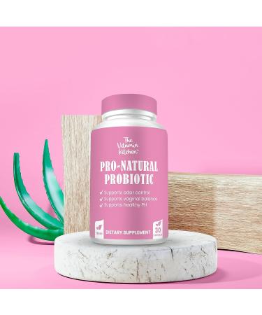 The Vitamin Kitchen Vaginal Probiotics for Women - Pro-Natural Women Probiotic - 5 Billion CFU Vegan Friendly Non-GMO - Odor Control & pH Balance - 30 Servings - Buy Online on GoSupps.com