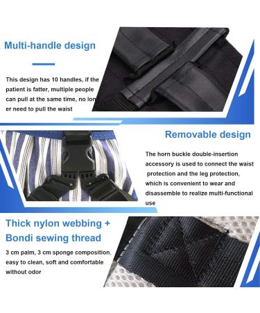 Transfer Belt with Handles Leg Loops - Gait Belt - for Patient Handicap and Doctors Caretaker Physical Therapists Walking Standing Rehabilitation Belt L - Buy Online on GoSupps.com