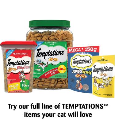 TEMPTATIONS ShakeUps Clucky Carnival Cat Treats - Crunchy and Soft - Lobster, Crab, Shrimp Flavors - 5.29 Ounce Pack - Buy Online on GoSupps.com