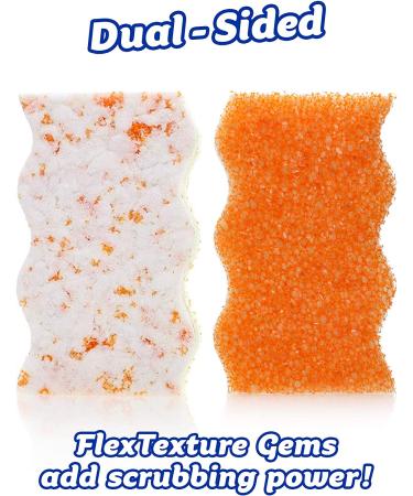 Scrub Daddy Eraser Sponge - Eraser Daddy 10x - Dual-Sided Scrubber 2ct - All Purpose Cleaning for Walls, Baseboards, Kitchen, Bathroom - Pack of 1 - Buy Online on GoSupps.com