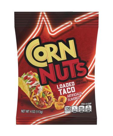 Corn Nuts Crunchy Corn Snacks - Loaded Taco - pack of 12 - 4 Oz.