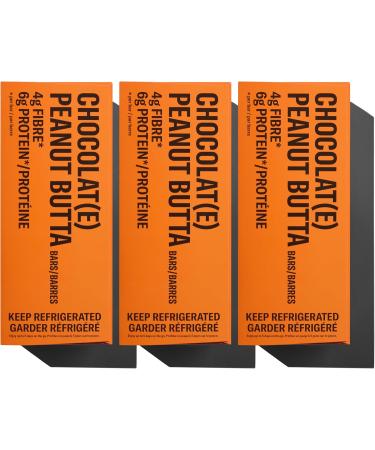 Mid-Day Squares Peanut Butta Bars 33g each 3 Packs (36 Squares) | Made with Real Chocolate 6g Plant Protein 4g Fiber Gluten Free Certified Vegan Peanut Butta 12 Count (Pack of 3)