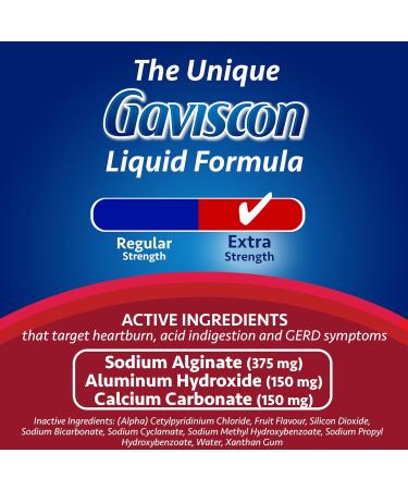 Gaviscon Heartburn Relief Extra Strength Liquid ICY Mint 600 ml - Buy Online on GoSupps.com