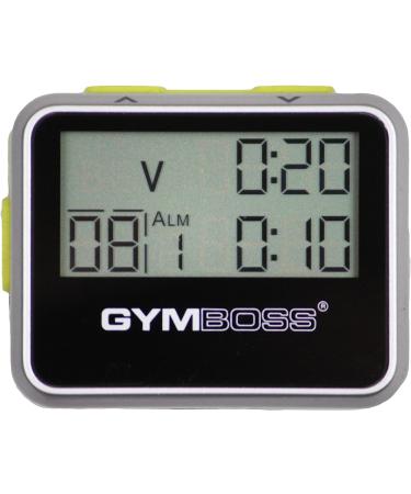 Gymboss Interval Timer and Stopwatch - Silver/Yellow Metallic Gloss - Buy Online on GoSupps.com