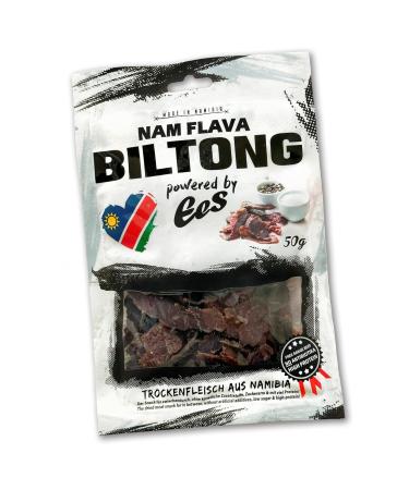 Nam Flava Original Biltong - Authentic Namibian Beef Jerky 250g | High Protein Dried Meat Snack (Pack of 5) - Buy Online on GoSupps.com