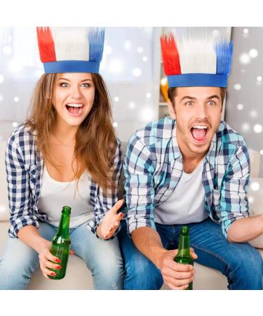 Sunshane 2 Pack Patriotic Crazy Hair Wigs - Red White and Blue Hairy Headbands for 4th of July Independence Day - Buy Online on GoSupps.com