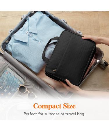Lifewit Large Travel Toiletry Bag Organizer for Women - Transparent Hanging Makeup Bag with Hook for Full Size Bottles - Vacation Essentials - Black - Buy Online on GoSupps.com