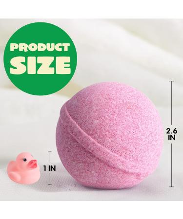 JOYIN Bath Bombs with Rubber Ducks Toy 6 Pack - Kids Bath Fizzies Set for Birthday & Christmas - Buy Online on GoSupps.com